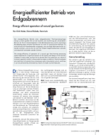 Energieeffizienter Betrieb von Erdgasbrennern