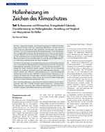 Hallenheizung im Zeichen des Klimaschutzes