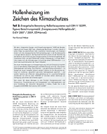 Hallenheizung im Zeichen des Klimaschutzes
