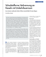 Schadstoffarme Verbrennung an Kesseln mit Umkehrfeuerraum