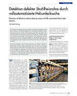 Detektion defekter Strahlheizrohre durch vollautomatisierte Heliumlecksuche