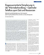 Engpassorientierte Feinplanung in der Wärmebehandlung - Optimaler Teilefluss spart Zeit und Ressourcen