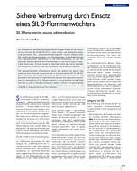 Sichere Verbrennung durch Einsatz eines SIL 3-Flammenwächters
