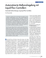 Automatisierte Methanolregelung mit Liquid Flow Controllern