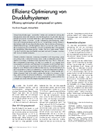Effizienz-Optimierung von Druckluftsystemen