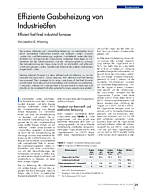 Effiziente Gasbeheizung von Industrieöfen