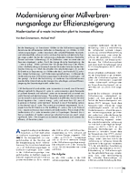 Modernisierung einer Müllverbrennungsanlage zur Effizienzsteigerung