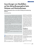 Auswirkungen von Messfehlern auf das Behandlungsergebnis beim Nitrieren und Nitrocarburieren