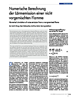Numerische Berechnung der Lärmemission einer nicht vorgemischten Flamme