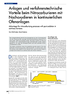 Anlagen und verfahrenstechnische Vorteile beim Nitrocarburieren mit Nachoxydieren in kontinuierlichen Ofenanlagen