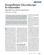 Energieeffiziente Vakuumlösungen für Industrieöfen