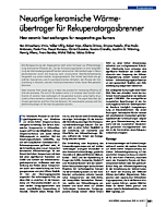 Neuartige keramische Wärmeübertrager für Rekuperatorgasbrenner