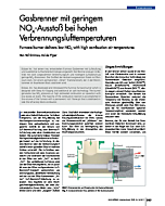 Gasbrenner mit geringem NOx-Ausstoß bei hohen Verbrennungslufttemperaturen