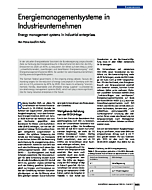 Energiemanagementsysteme in Industrieunternehmen