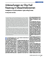 Untersuchungen zur Oxy-Fuel-Feuerung in Glasschmelzwannen