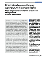 Einsatz eines Regenerativbrennersystems für Aluminiumschmelzöfen