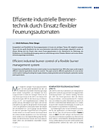 Effiziente industrielle Brennertechnik durch Einsatz flexibler Feuerungsautomaten