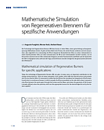 Mathematische Simulation von Regenerativen Brennern für spezifische Anwendungen