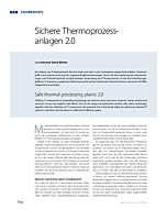 Sichere Thermoprozessanlagen 2.0