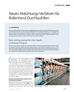 Neues Abkühlungs-Verfahren für Rollenherd-Durchlauföfen