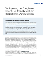 Verringerung des Energieverbrauchs im Teillastbereich am Beispiel eines Durchlaufofens