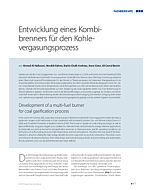 Entwicklung eines Kombibrenners für den Kohlevergasungsprozess