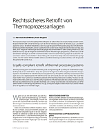 Rechtssicheres Retrofit von Thermoprozessanlagen