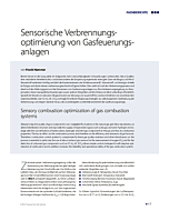 Sensorische Verbrennungsoptimierung von Gasfeuerungsanlagen