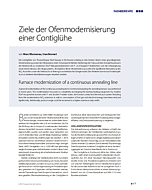 Ziele der Ofenmodernisierung einer Contiglühe