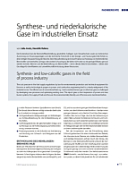 Synthese- und niederkalorische Gase im industriellen Einsatz