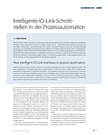 Intelligente IO-Link-Schnitt­stellen in der Prozessautomation