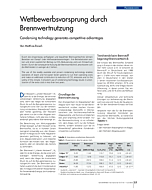 Wettbewerbsvorsprung durch Brennwertnutzung