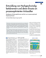 Entwicklung von Hochgeschwindigkeitsbrennern und deren Einsatz an prozessoptimierten Anlassöfen