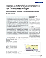 Integratives Instandhaltungsmanagement von Thermoprozessanlagen