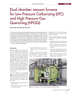 Dual chamber vacuum furnace for Low Pressure Carburizing (LPC) and High Pressure Gas Quenching (HPGQ)
