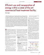 Efficient use and recuperation of energy within a state of the art commercial heat treatment facility
