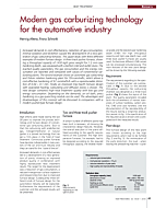 Modern gas carburizing technology for the automotive industry