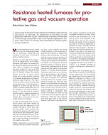 Resistance heated furnaces for protective gas and vacuum operation