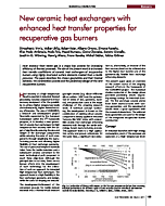 New ceramic heat exchangers with enhanced heat transfer properties for recuperative gas burners