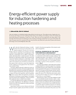 Energy-efficient power supply for induction hardening and heating processes