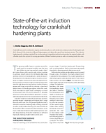 State-of-the-art induction technology for crankshaft hardening plants