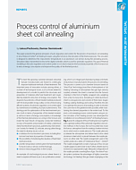Process control of aluminium sheet coil annealing