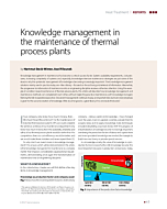 Knowledge management in the maintenance of thermal process plants