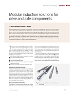Modular induction solutions for drive and axle components