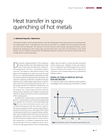 Heat transfer in spray quenching of hot metals