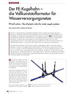 Der PE-Kugelhahn - die Vollkunststoffarmatur für Wasserversorgungsnetze