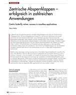 Zentrische Absperrklappen - erfolgreich in zahlreichen Anwendungen