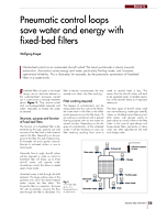 Pneumatic control loops save water and energy with fixed-bed filters