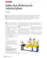 Safety shut-off devices for industrial plants