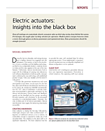 Electric actuators: Insights into the black box